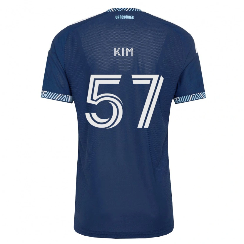 Danxen Kobiety Jayden Kim #57 Głęboki Niebieski Biały Wyjazdowa Koszulka 2026/27 Koszulki Klubowe