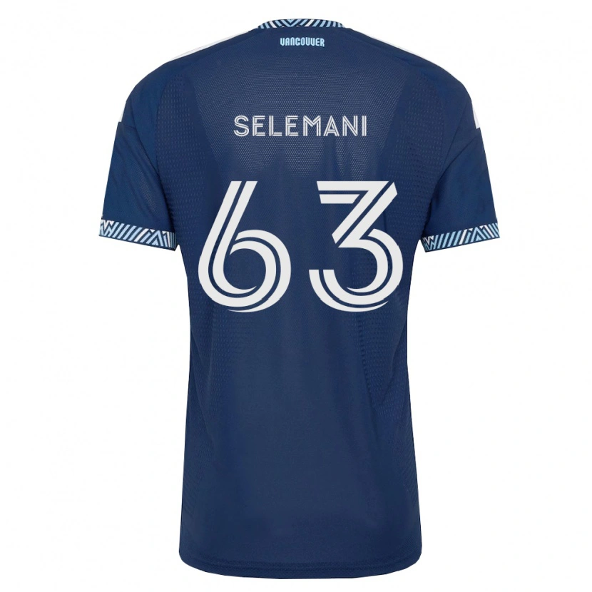 Danxen Kobiety Johnny Selemani #63 Głęboki Niebieski Biały Wyjazdowa Koszulka 2026/27 Koszulki Klubowe
