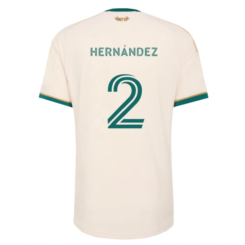 Danxen Kobiety Ronald Hernández #2 Szampan Zielony Wyjazdowa Koszulka 2026/27 Koszulki Klubowe