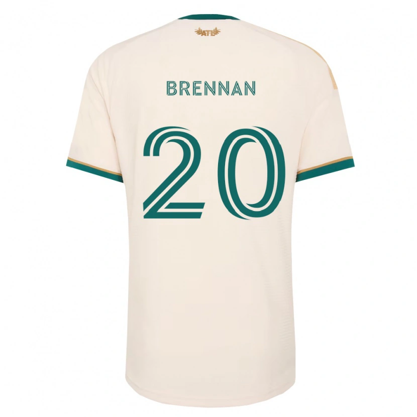 Danxen Kobiety Luke Brennan #20 Szampan Zielony Wyjazdowa Koszulka 2026/27 Koszulki Klubowe