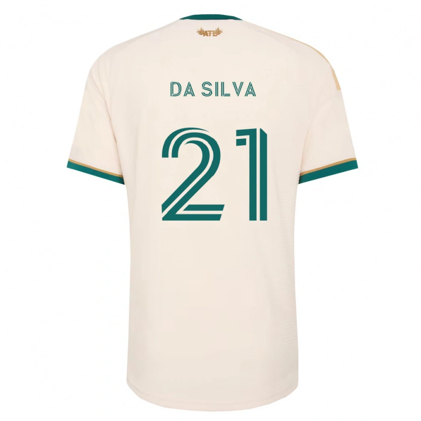 Danxen Kobiety Lucas Da Silva #21 Szampan Zielony Wyjazdowa Koszulka 2026/27 Koszulki Klubowe