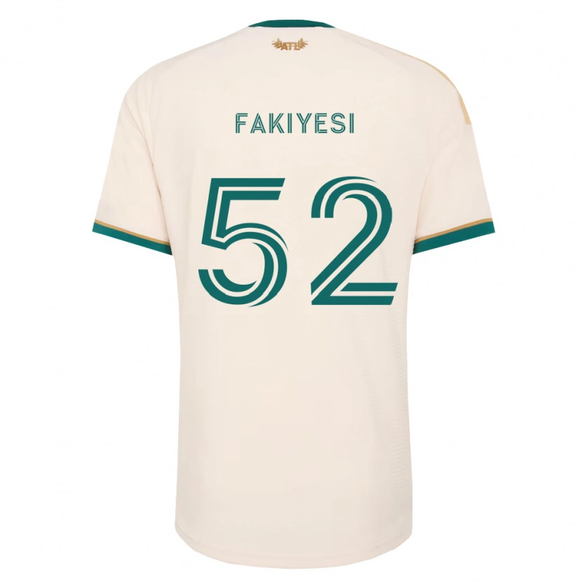 Danxen Kobiety Seyi Fakiyesi #52 Szampan Zielony Wyjazdowa Koszulka 2026/27 Koszulki Klubowe