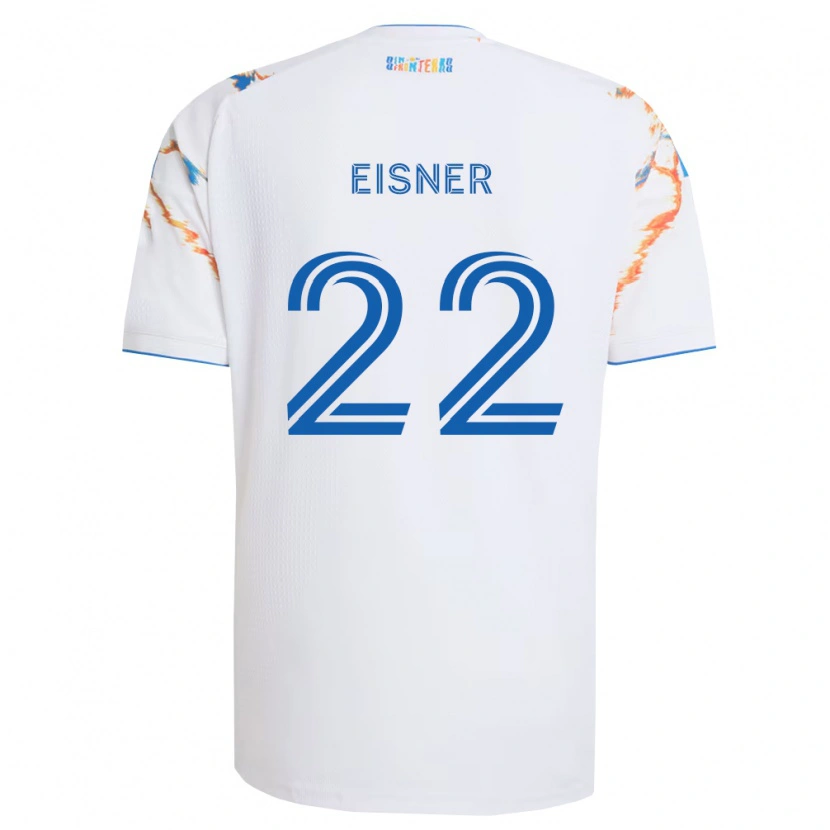 Danxen Kobiety Wilson Eisner #22 Biały Pomarańczowy Niebieski Wyjazdowa Koszulka 2026/27 Koszulki Klubowe