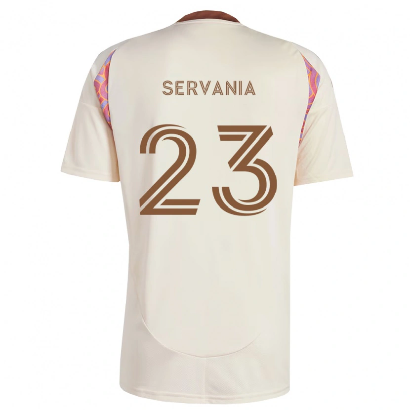 Danxen Kobiety Brandon Servania #23 Kość Słoniowa Różowy Wyjazdowa Koszulka 2026/27 Koszulki Klubowe