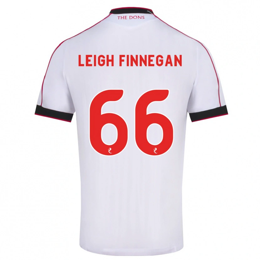 Danxen Kobiety Toni Leigh Finnegan #66 Czarny Czerwony Biały Wyjazdowa Koszulka 2026/27 Koszulki Klubowe