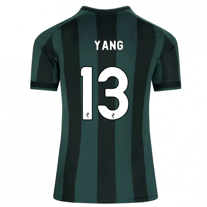 Danxen Kobiety Hyun-Jun Yang #13 Ciemny Szary Łupek Czarny Wyjazdowa Koszulka 2026/27 Koszulki Klubowe