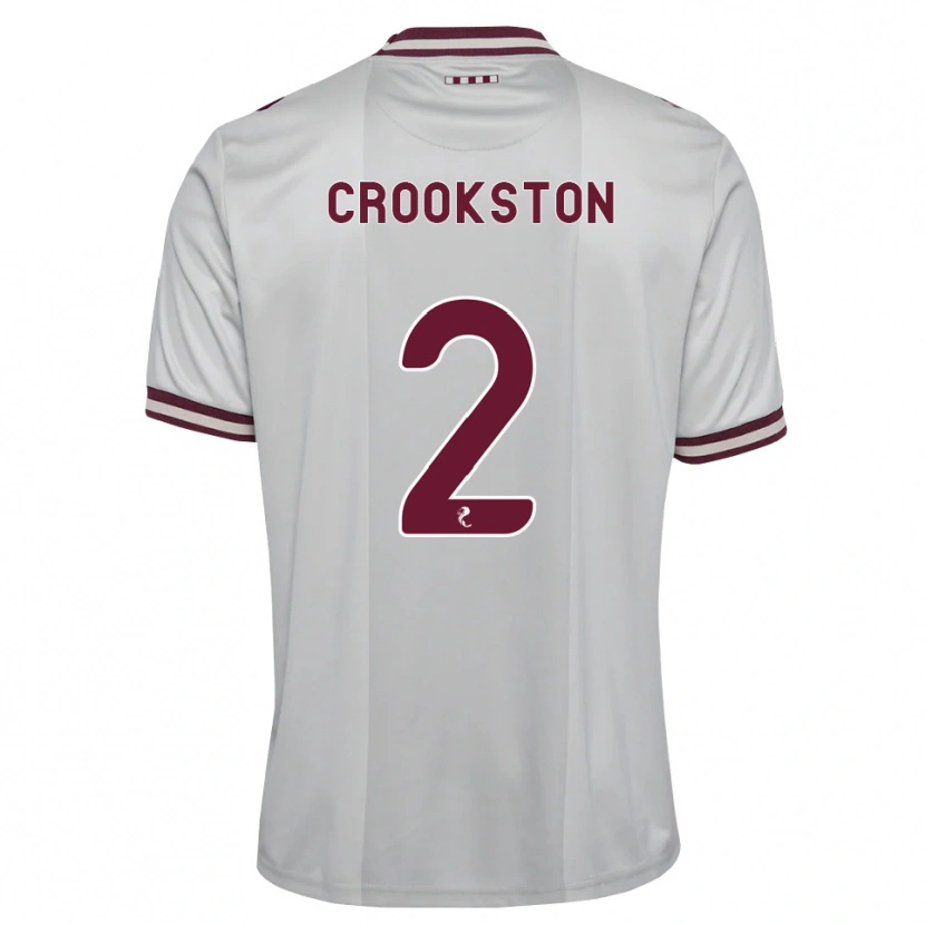 Danxen Kobiety Gregor Crookston #2 Biały Bordowy Wyjazdowa Koszulka 2026/27 Koszulki Klubowe