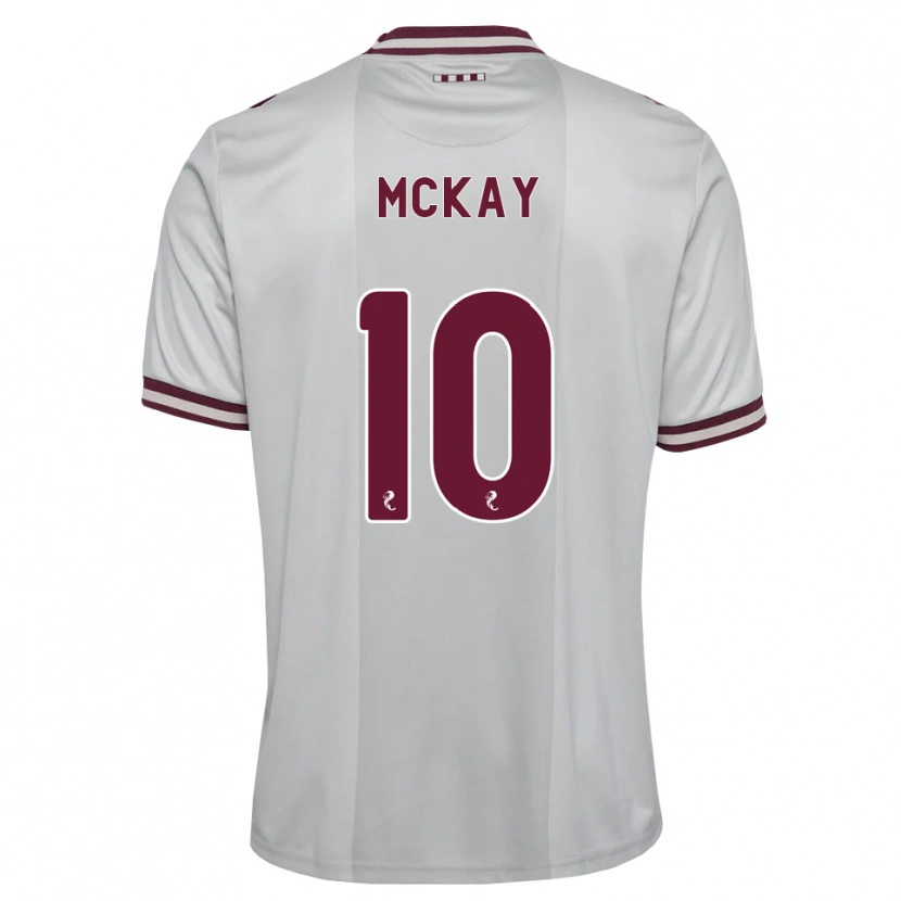 Danxen Kobiety Barrie Mckay #10 Biały Bordowy Wyjazdowa Koszulka 2026/27 Koszulki Klubowe