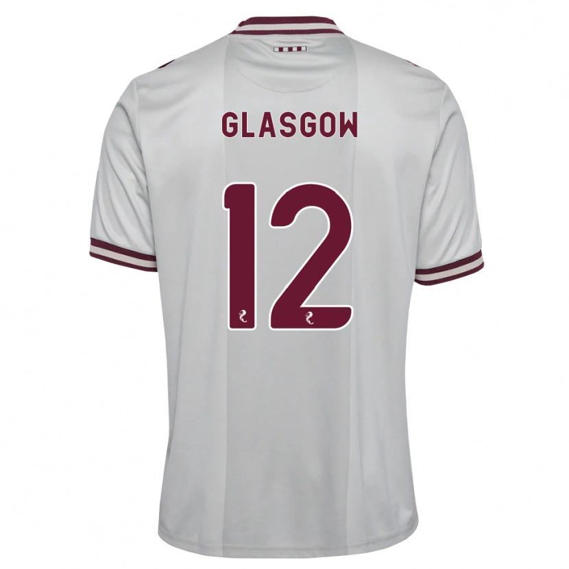 Danxen Kobiety Euan Glasgow #12 Biały Bordowy Wyjazdowa Koszulka 2026/27 Koszulki Klubowe
