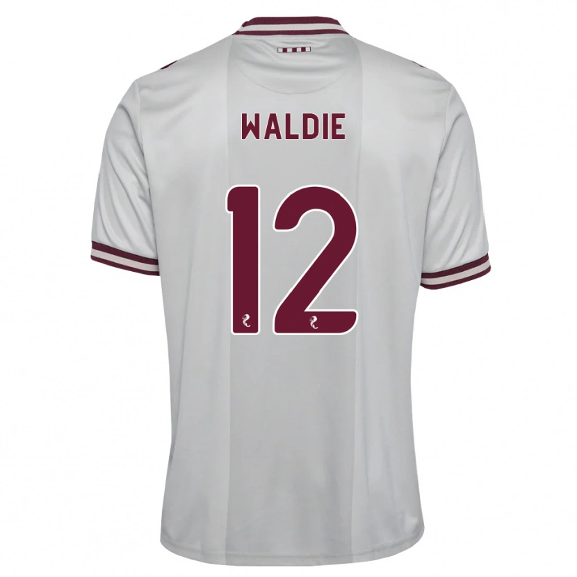 Danxen Kobiety Lizzie Waldie #12 Biały Bordowy Wyjazdowa Koszulka 2026/27 Koszulki Klubowe