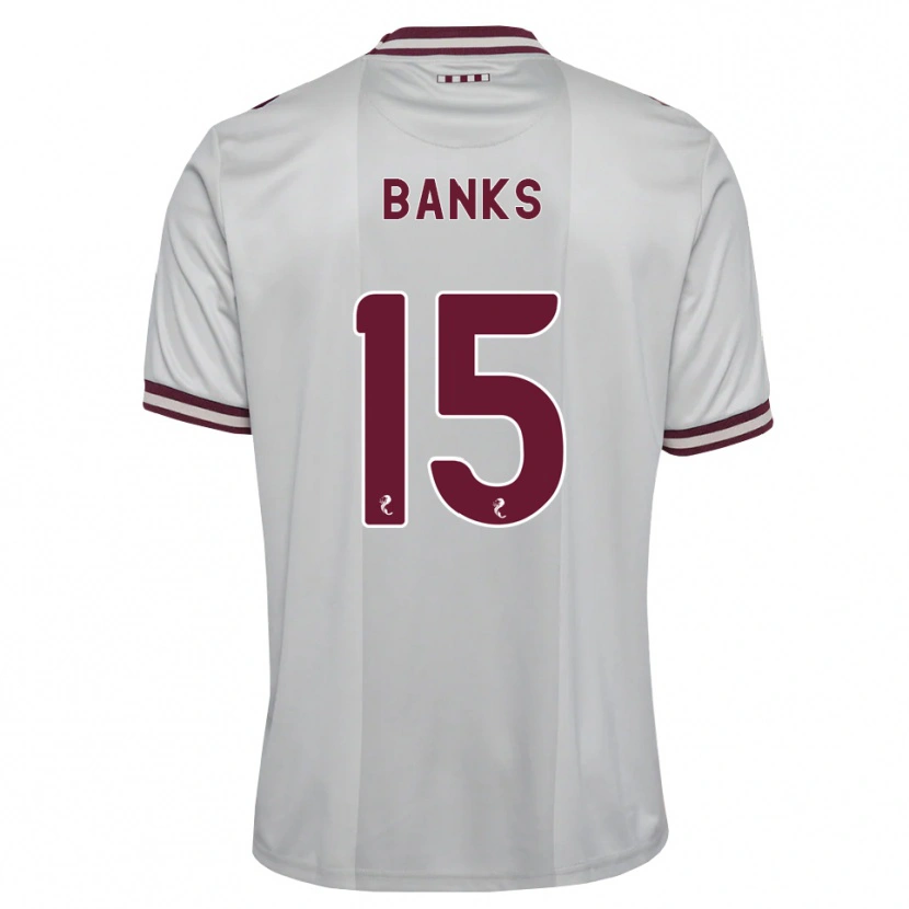 Danxen Kobiety Euan Banks #15 Biały Bordowy Wyjazdowa Koszulka 2026/27 Koszulki Klubowe