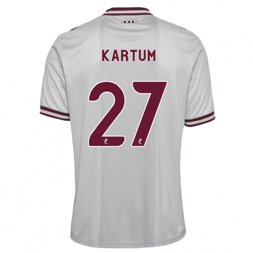 Danxen Kobiety Sander Kartum #27 Biały Bordowy Wyjazdowa Koszulka 2026/27 Koszulki Klubowe