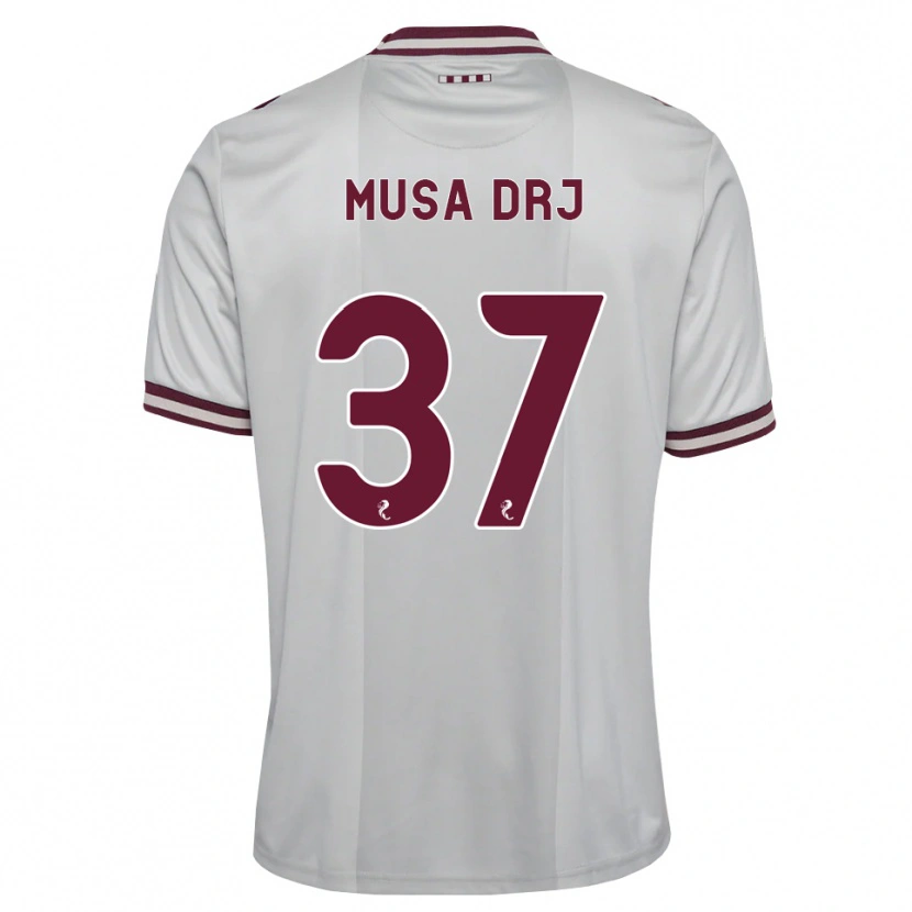 Danxen Kobiety Musa Drammeh #37 Biały Bordowy Wyjazdowa Koszulka 2026/27 Koszulki Klubowe