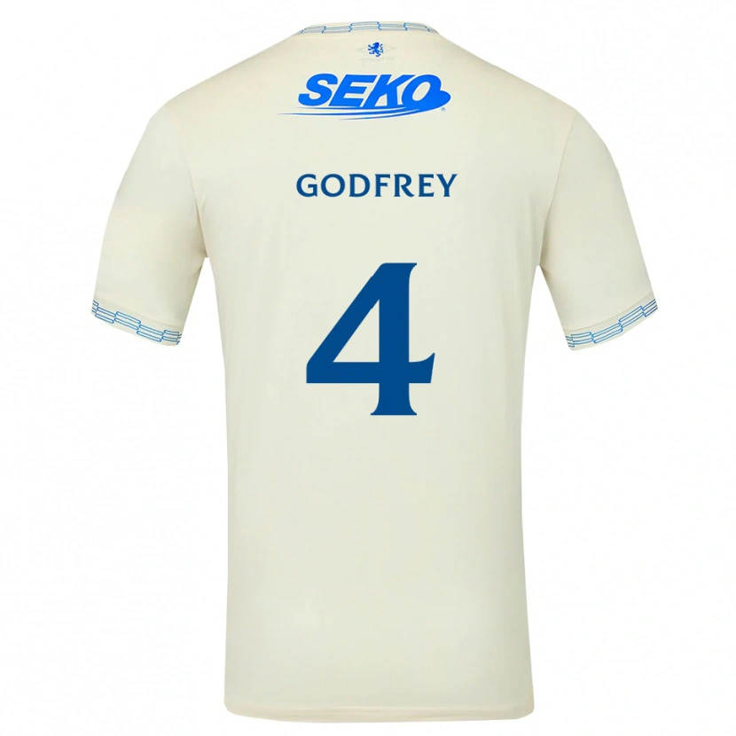 Danxen Kobiety Ben Godfrey #4 Jasny Błękitny Biały Wyjazdowa Koszulka 2026/27 Koszulki Klubowe