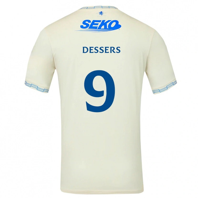 Danxen Kobiety Cyriel Dessers #9 Jasny Błękitny Biały Wyjazdowa Koszulka 2026/27 Koszulki Klubowe
