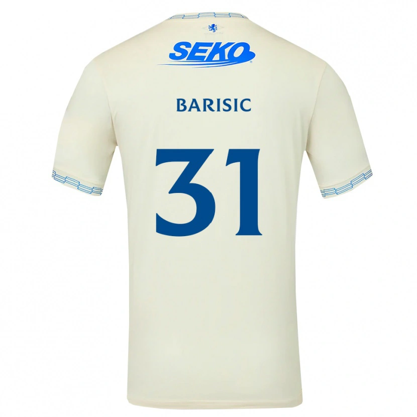 Danxen Kobiety Borna Barisic #31 Jasny Błękitny Biały Wyjazdowa Koszulka 2026/27 Koszulki Klubowe