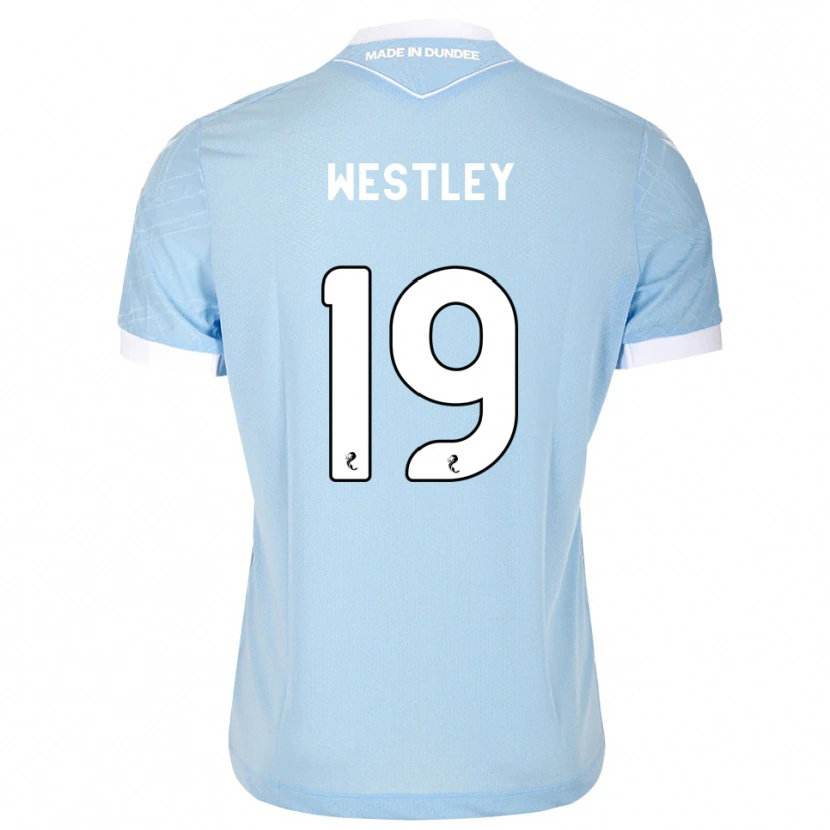Danxen Kobiety Joe Westley #19 Jasny Błękitny Biały Wyjazdowa Koszulka 2026/27 Koszulki Klubowe