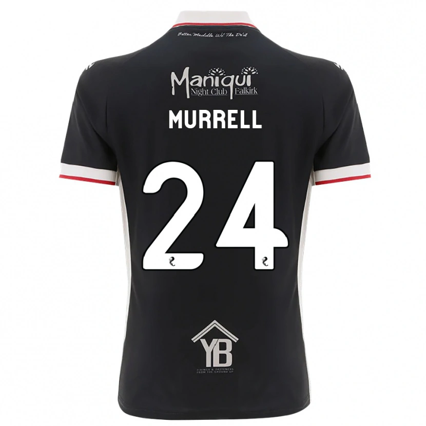 Danxen Dzieci Jacob Murrell #24 Czarny Biały Czerwony Domowa Koszulka 2026/27 Koszulki Klubowe