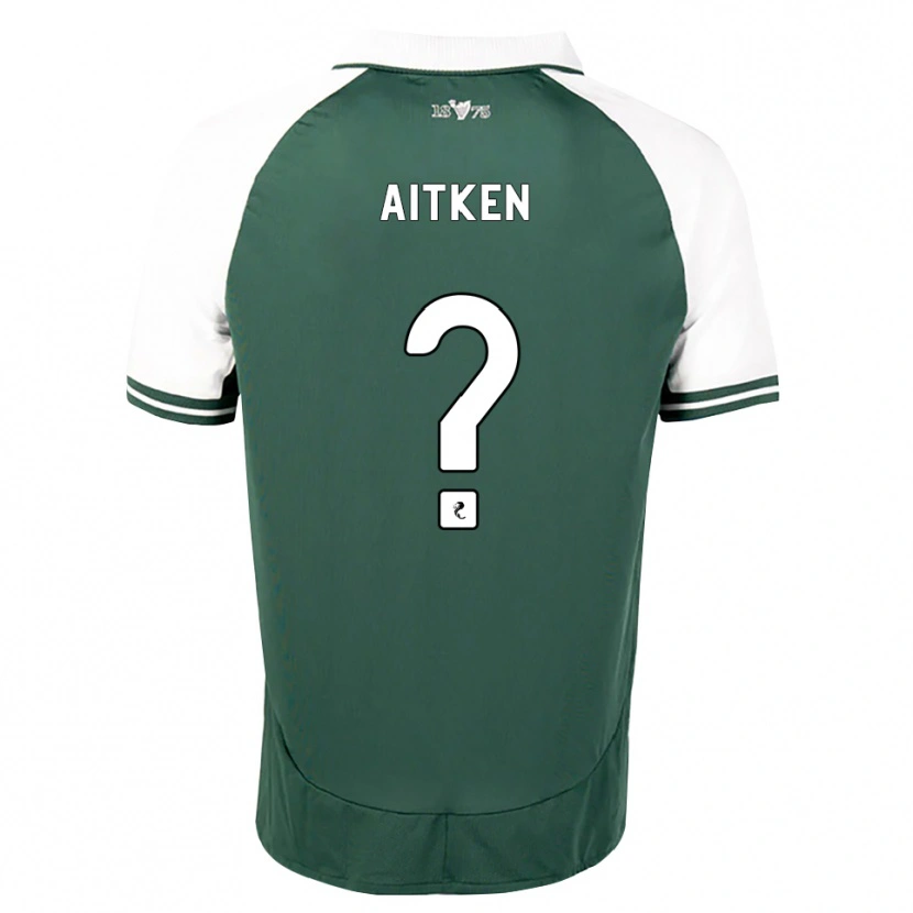 Danxen Dzieci Conor Aitken #0 Zielony Morze Biały Domowa Koszulka 2026/27 Koszulki Klubowe