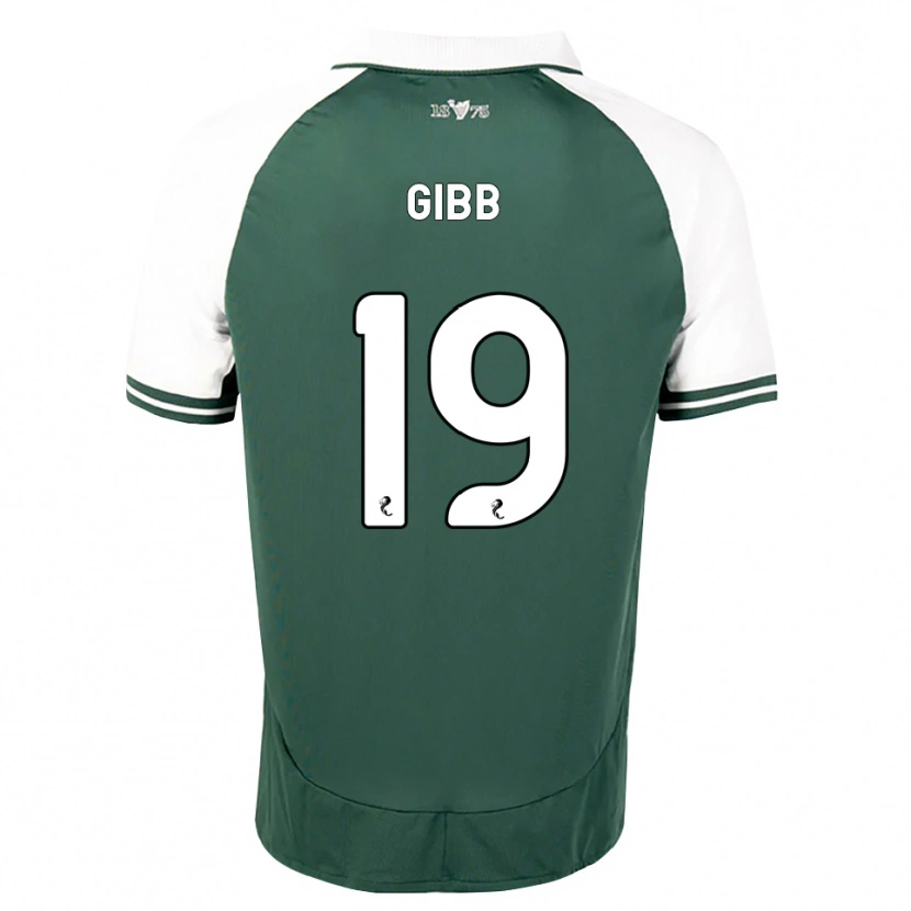 Danxen Dzieci Caley Gibb #19 Zielony Morze Biały Domowa Koszulka 2026/27 Koszulki Klubowe