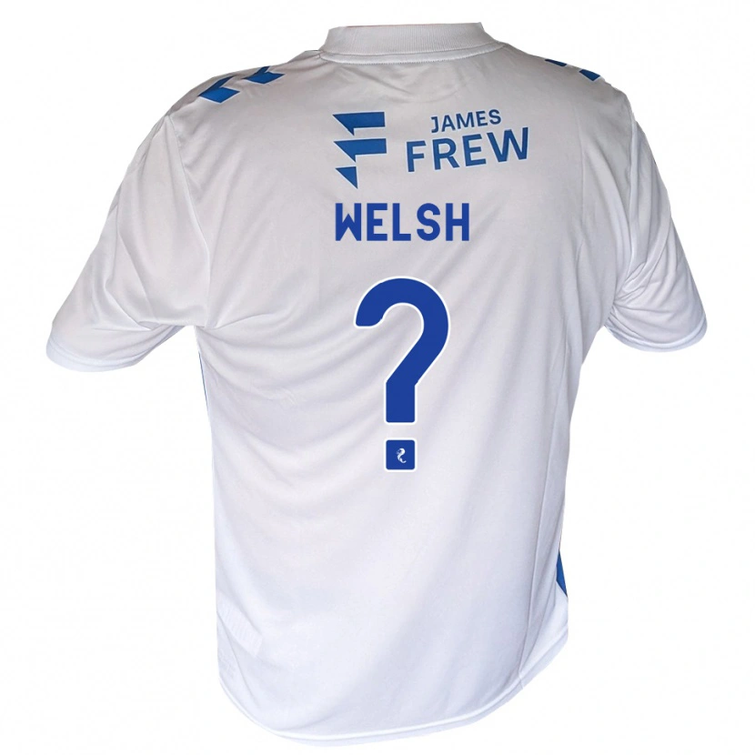Danxen Dzieci Cobi Welsh #0 Królewski Niebieski Biały Domowa Koszulka 2026/27 Koszulki Klubowe