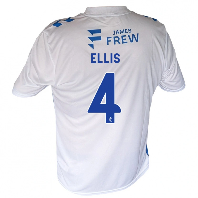 Danxen Dzieci Ruari Ellis #4 Królewski Niebieski Biały Domowa Koszulka 2026/27 Koszulki Klubowe