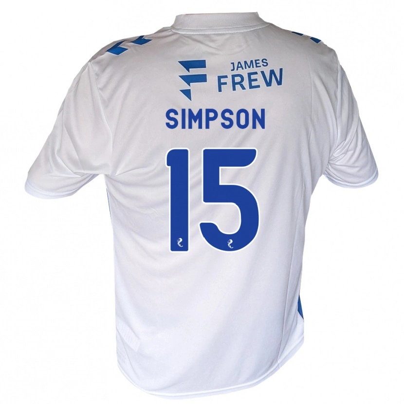 Danxen Dzieci Noah Simpson #15 Królewski Niebieski Biały Domowa Koszulka 2026/27 Koszulki Klubowe