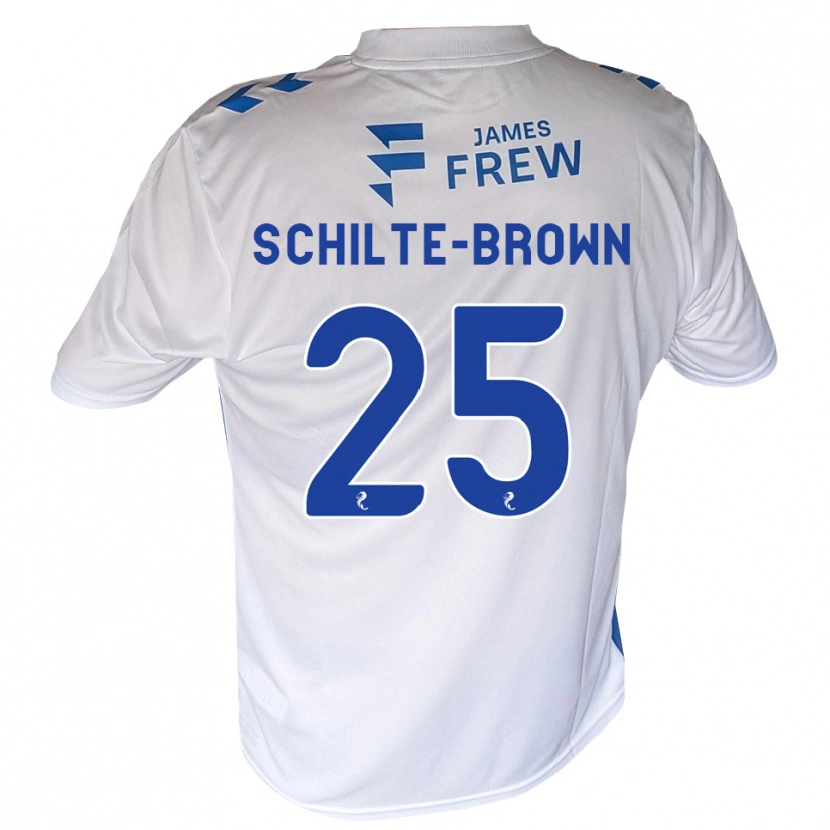 Danxen Dzieci Ethan Schilte-Brown #25 Królewski Niebieski Biały Domowa Koszulka 2026/27 Koszulki Klubowe