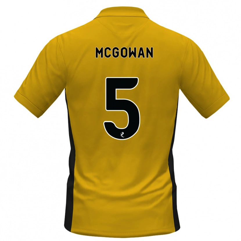 Danxen Dzieci Ryan Mcgowan #5 Pomarańczowy Czarny Domowa Koszulka 2026/27 Koszulki Klubowe