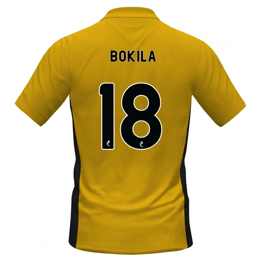Danxen Dzieci Jeremy Bokila #18 Pomarańczowy Czarny Domowa Koszulka 2026/27 Koszulki Klubowe