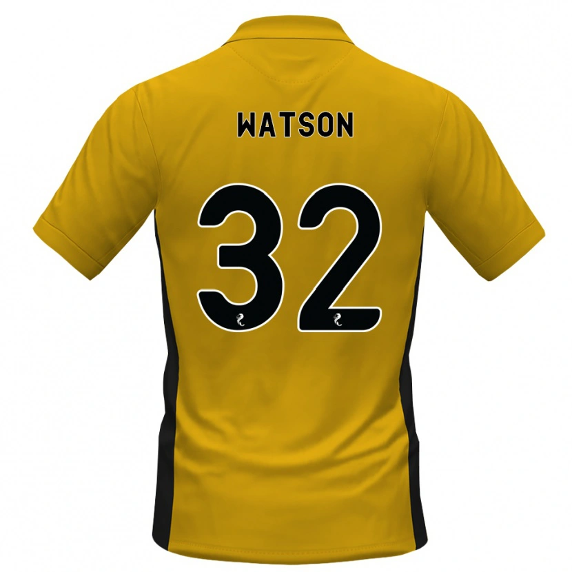 Danxen Dzieci Ashley Watson #32 Pomarańczowy Czarny Domowa Koszulka 2026/27 Koszulki Klubowe
