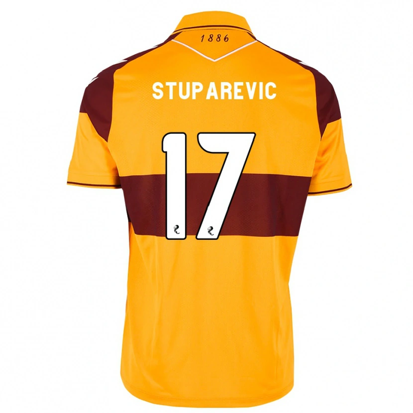 Danxen Dzieci Filip Stuparevic #17 Bordowy Pomarańczowy Domowa Koszulka 2026/27 Koszulki Klubowe