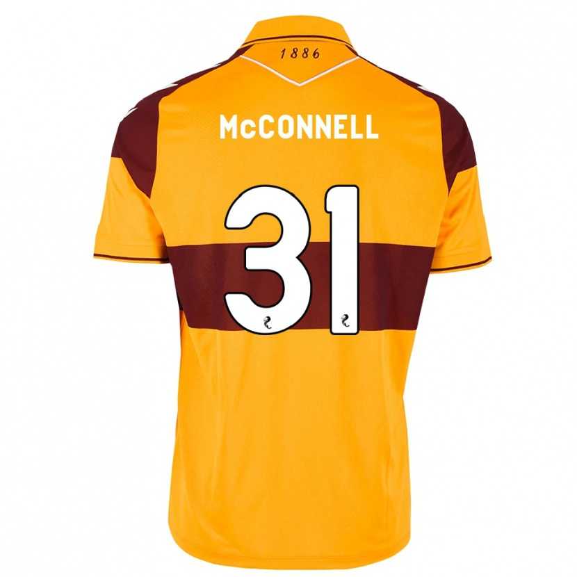 Danxen Dzieci Jack Mcconnell #31 Bordowy Pomarańczowy Domowa Koszulka 2026/27 Koszulki Klubowe