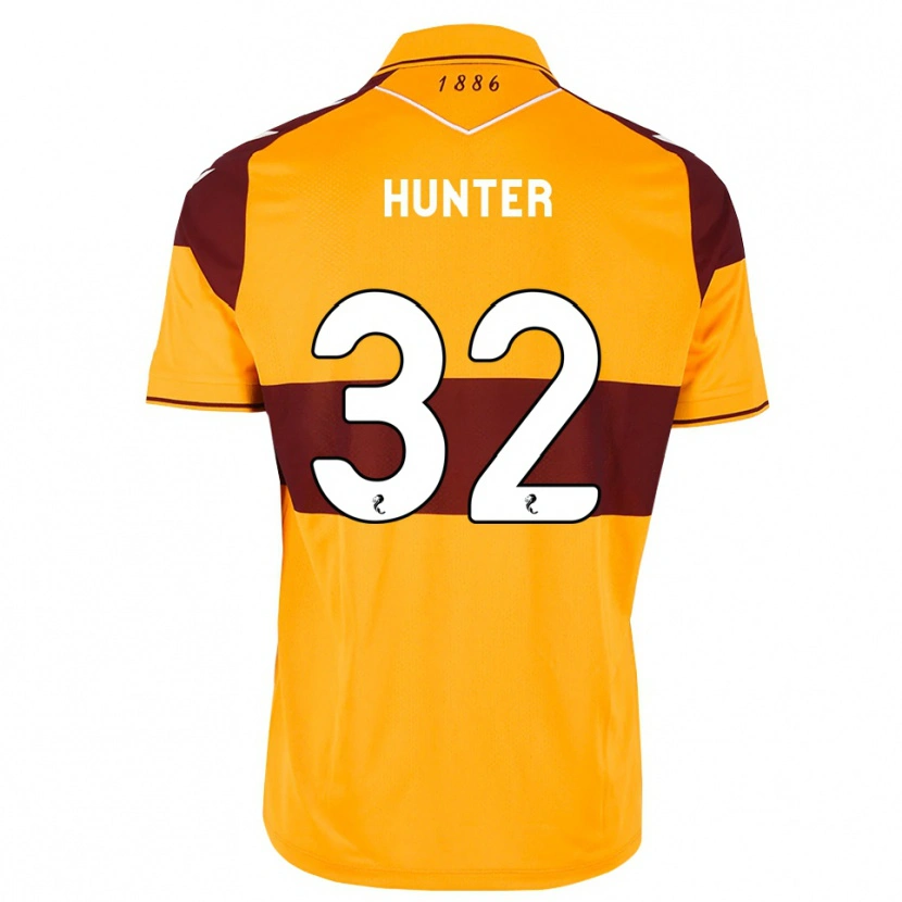 Danxen Dzieci Robbie Hunter #32 Bordowy Pomarańczowy Domowa Koszulka 2026/27 Koszulki Klubowe