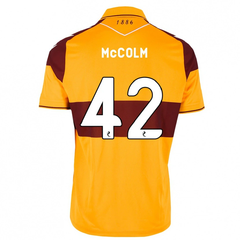 Danxen Dzieci Rocco Mccolm #42 Bordowy Pomarańczowy Domowa Koszulka 2026/27 Koszulki Klubowe