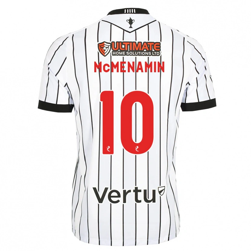 Danxen Dzieci Conor Mcmenamin #10 Biały Czarny Czerwony Domowa Koszulka 2026/27 Koszulki Klubowe