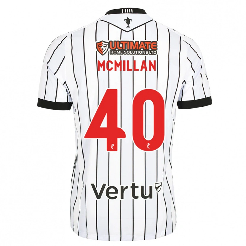 Danxen Dzieci Caiden Mcmillan #40 Biały Czarny Czerwony Domowa Koszulka 2026/27 Koszulki Klubowe