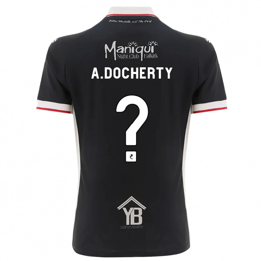 Danxen Dzieci Aimie Docherty #0 Czarny Biały Czerwony Domowa Koszulka 2026/27 Koszulki Klubowe