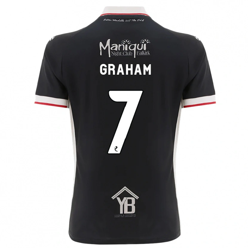 Danxen Dzieci Brian Graham #7 Czarny Biały Czerwony Domowa Koszulka 2026/27 Koszulki Klubowe