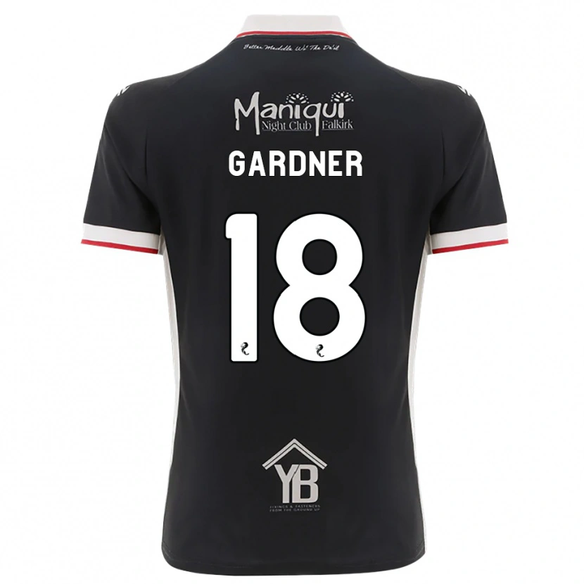 Danxen Dzieci Joe Gardner #18 Czarny Biały Czerwony Domowa Koszulka 2026/27 Koszulki Klubowe
