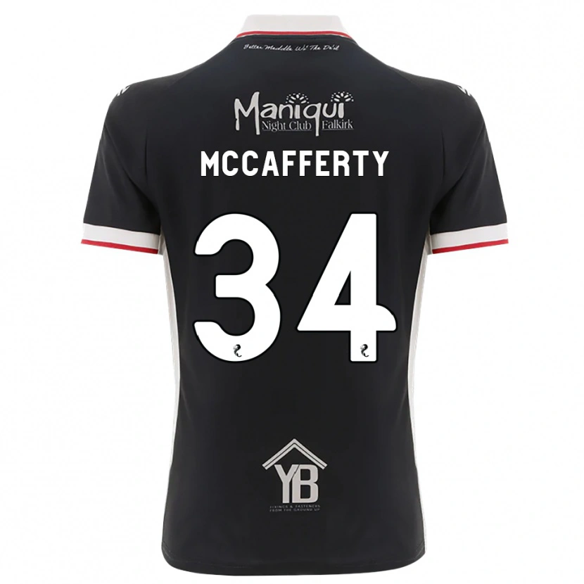 Danxen Dzieci Flynn Mccafferty #34 Czarny Biały Czerwony Domowa Koszulka 2026/27 Koszulki Klubowe