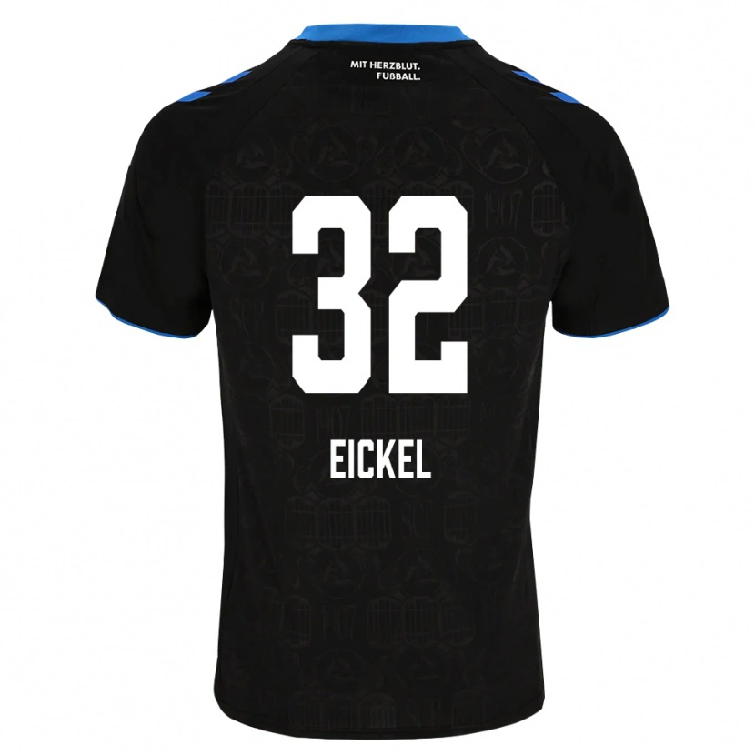 Danxen Dzieci Lasse Eickel #32 Czarny Biały Czerwony Domowa Koszulka 2026/27 Koszulki Klubowe