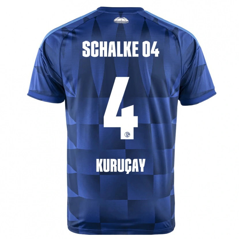 Danxen Dzieci Hasan Kuruçay #4 Ciemnoniebieski Żółty Biały Domowa Koszulka 2026/27 Koszulki Klubowe