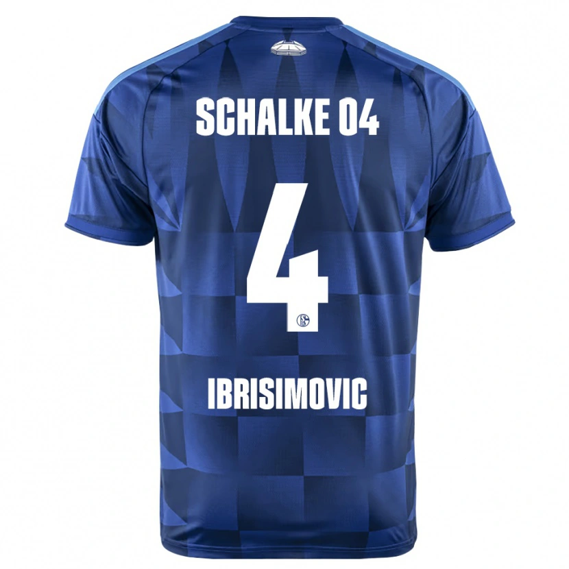 Danxen Dzieci Amar Ibrisimovic #4 Ciemnoniebieski Żółty Biały Domowa Koszulka 2026/27 Koszulki Klubowe