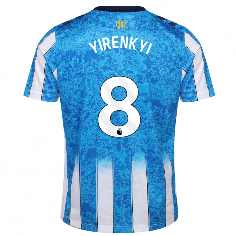 Danxen Dzieci Caleb Yirenkyi #8 Biały Niebieski Pomarańczowy Domowa Koszulka 2026/27 Koszulki Klubowe