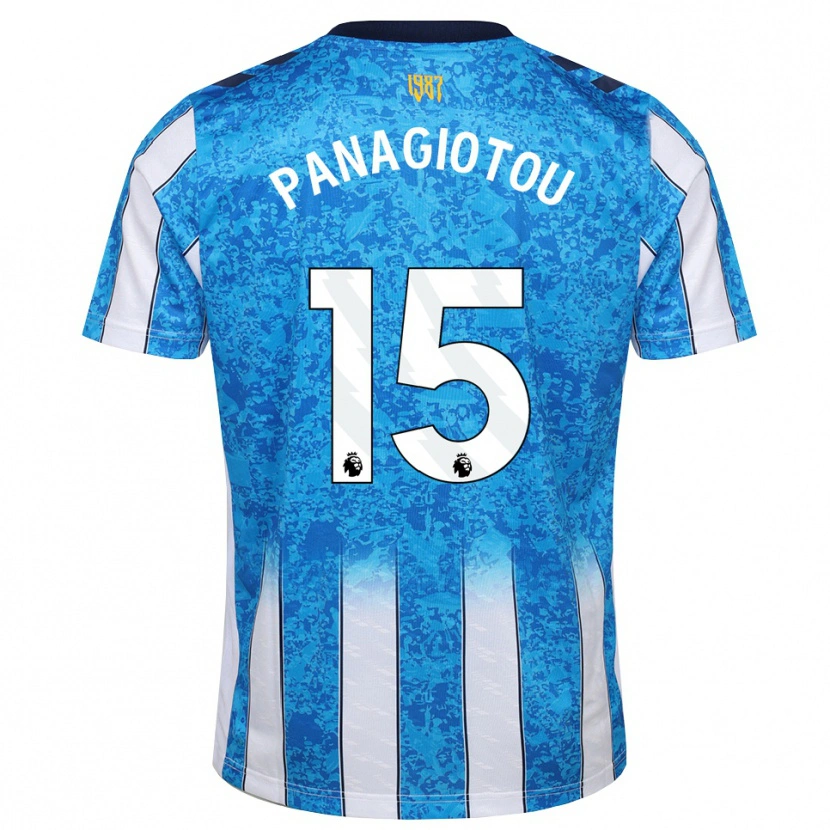 Danxen Dzieci Constantine Panagiotou #15 Biały Niebieski Pomarańczowy Domowa Koszulka 2026/27 Koszulki Klubowe
