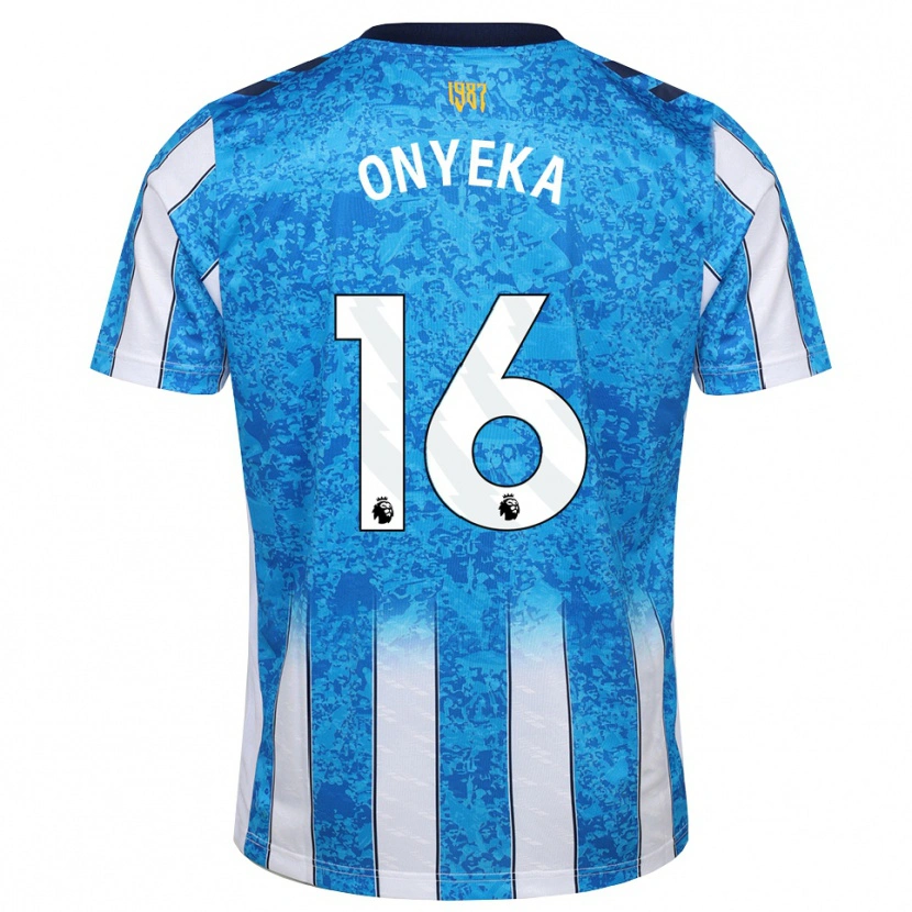 Danxen Dzieci Frank Onyeka #16 Biały Niebieski Pomarańczowy Domowa Koszulka 2026/27 Koszulki Klubowe