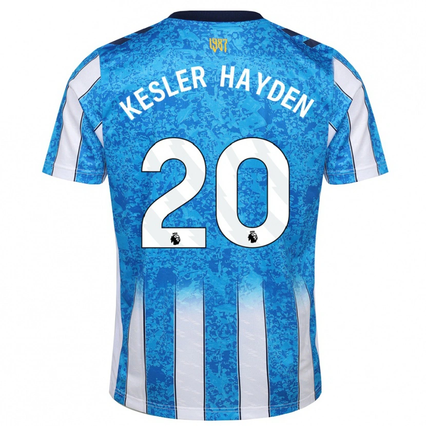 Danxen Dzieci Kaine Kesler-Hayden #20 Biały Niebieski Pomarańczowy Domowa Koszulka 2026/27 Koszulki Klubowe