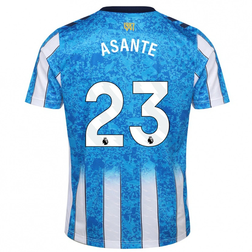 Danxen Dzieci Brandon Thomas-Asante #23 Biały Niebieski Pomarańczowy Domowa Koszulka 2026/27 Koszulki Klubowe