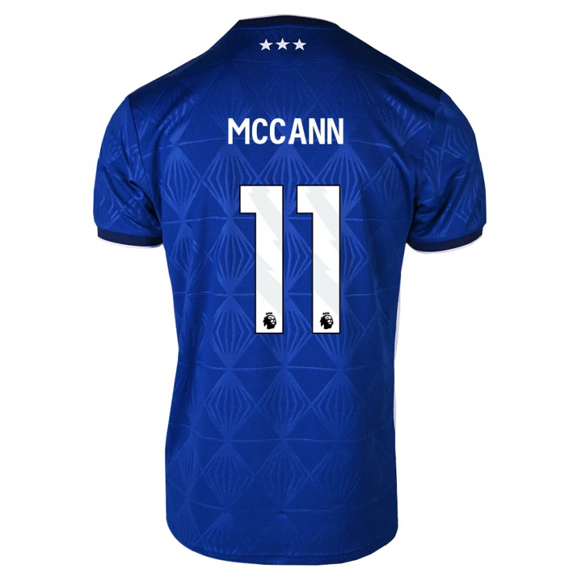 Danxen Dzieci Darragh Mccann #11 Średni Niebieski Biały Czerwony Domowa Koszulka 2026/27 Koszulki Klubowe